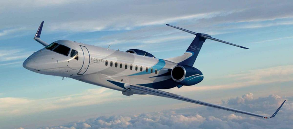 Embraer Legacy 600 cabin for Kentucky charter