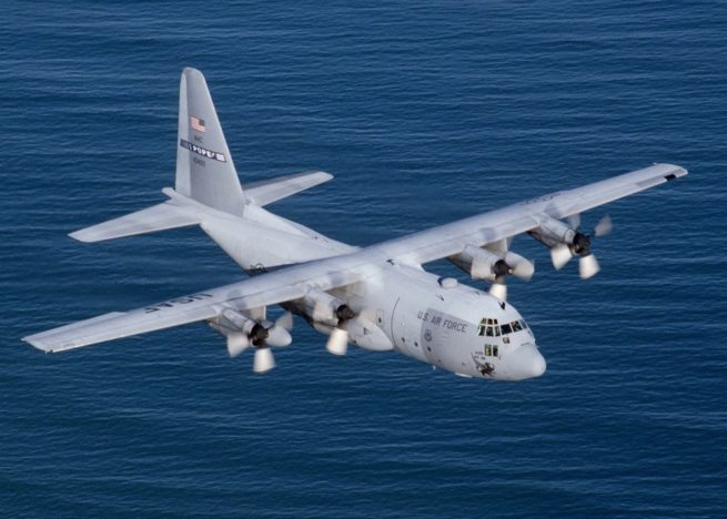 Lockheed C-130 Hercules cargo aircraft for Kentucky charter